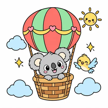 Color reference of Koala Hot Air Balloon Trip