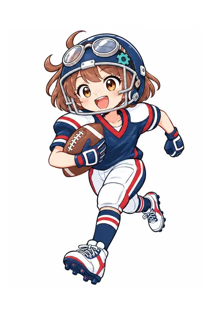 Color reference of Nari in United States american football sportswear on a white background