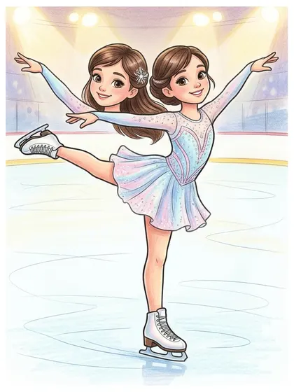 Color reference of Figure Skater Yuna in pastel lilac lavender, icy silver cyan, shimmering white on a white background