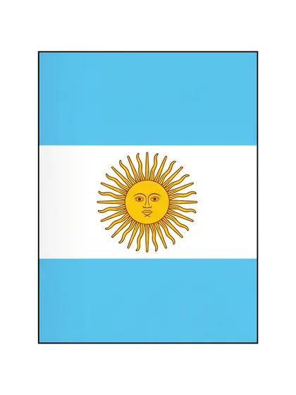Color reference of the Argentina flag