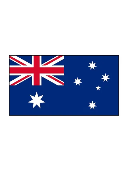 Modelo en color de bandera de Australia para colorear