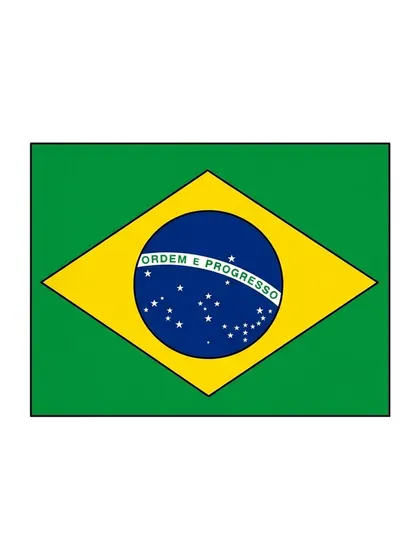 Color reference of the Brazil flag
