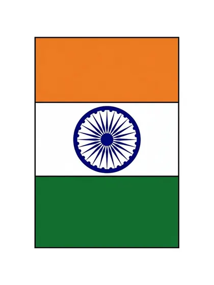 Color reference of the India flag