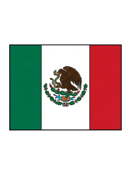 Color reference of the Mexico flag