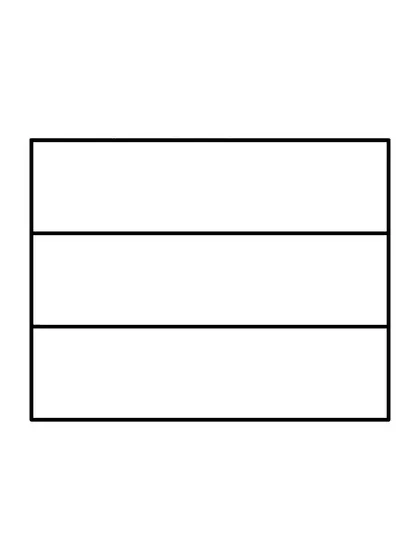Dibujo en blanco y negro de bandera de los Países Bajos para colorear
