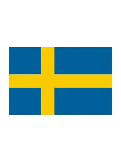 Modelo en color de bandera de Suecia para colorear